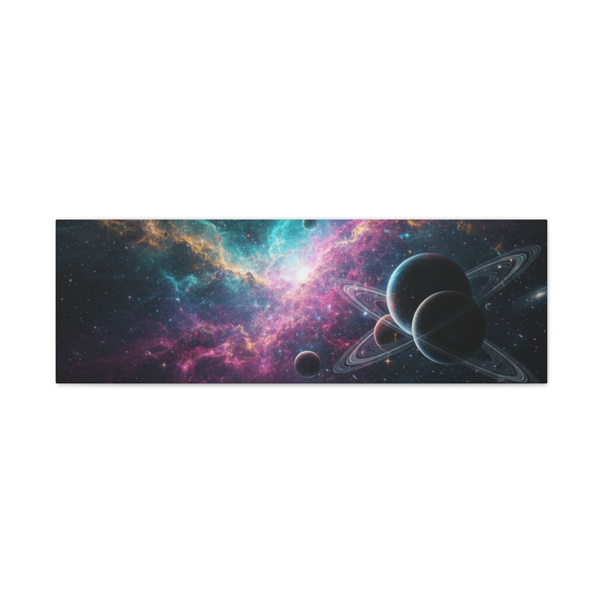Cosmic Nebula "Stunning" Canvas Print — Galaxy Planets Wall Art