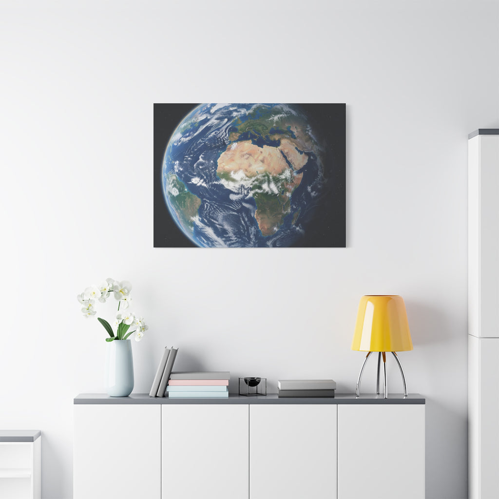 Earth from Space Stunning Image — Planet Globe Wall Art, Africa View