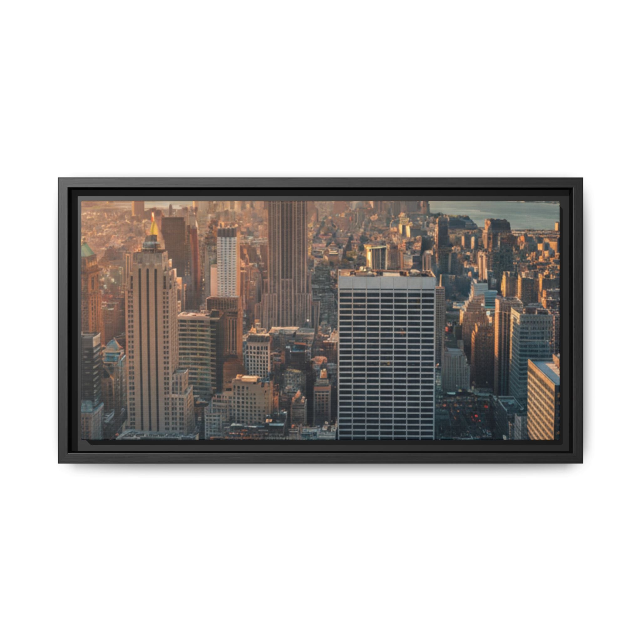New York City Skyline at Sunset - Framed Art