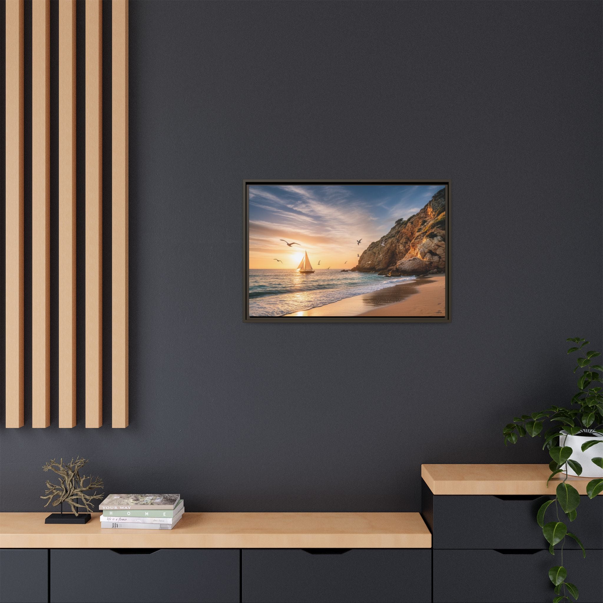 Sunset Sail Beach Landscape - Stunning Image!