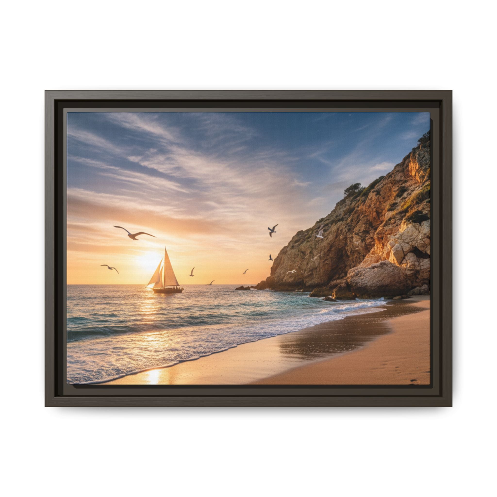 Sunset Sail Beach Landscape - Stunning Image!