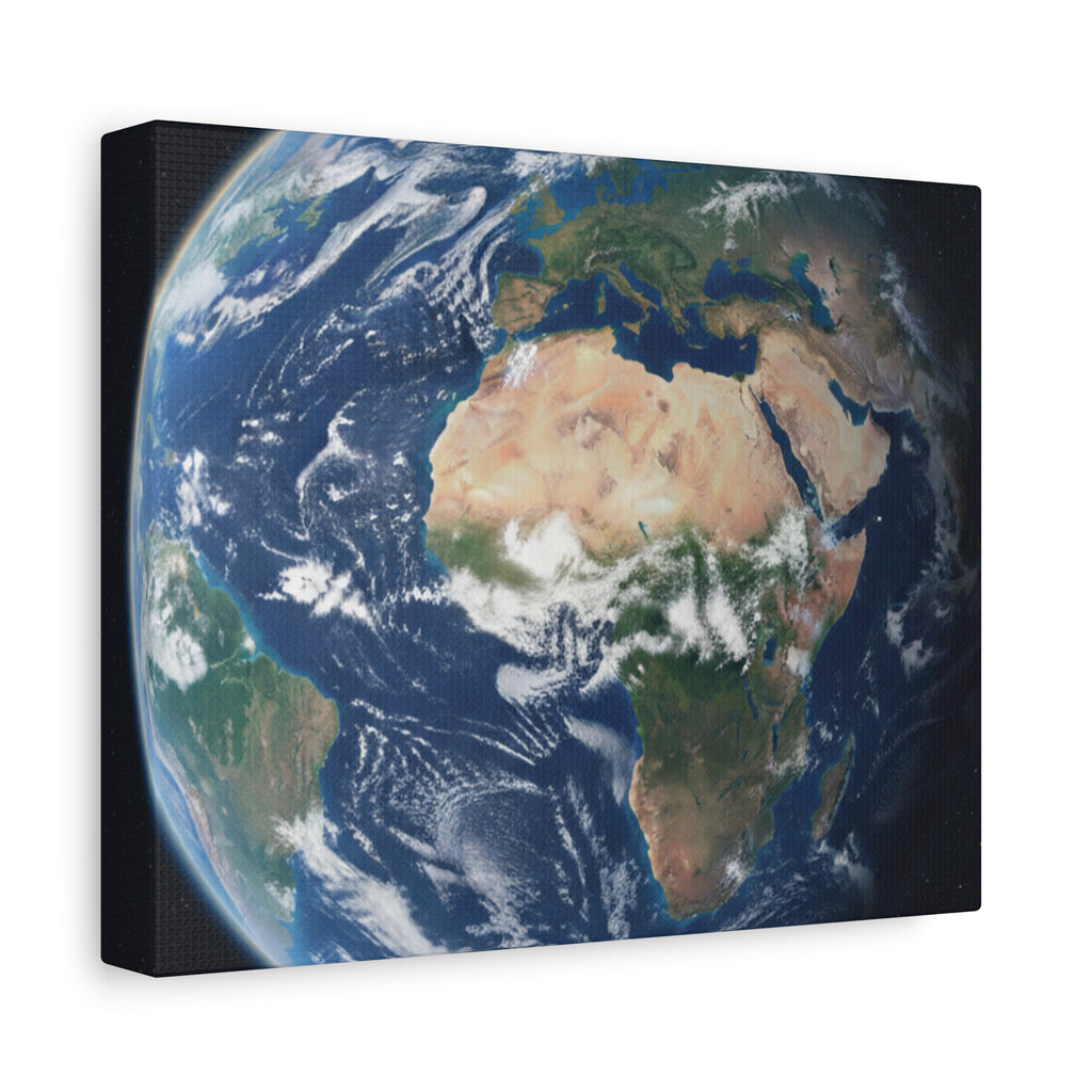 Earth from Space Stunning Image — Planet Globe Wall Art, Africa View