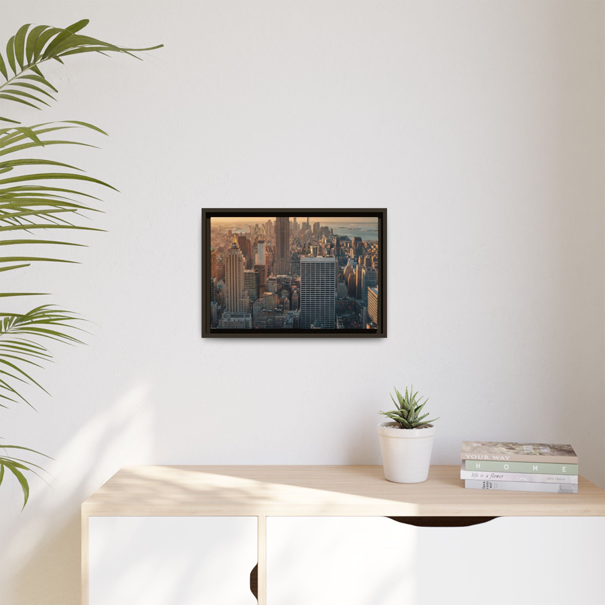 New York City Skyline at Sunset - Framed Art