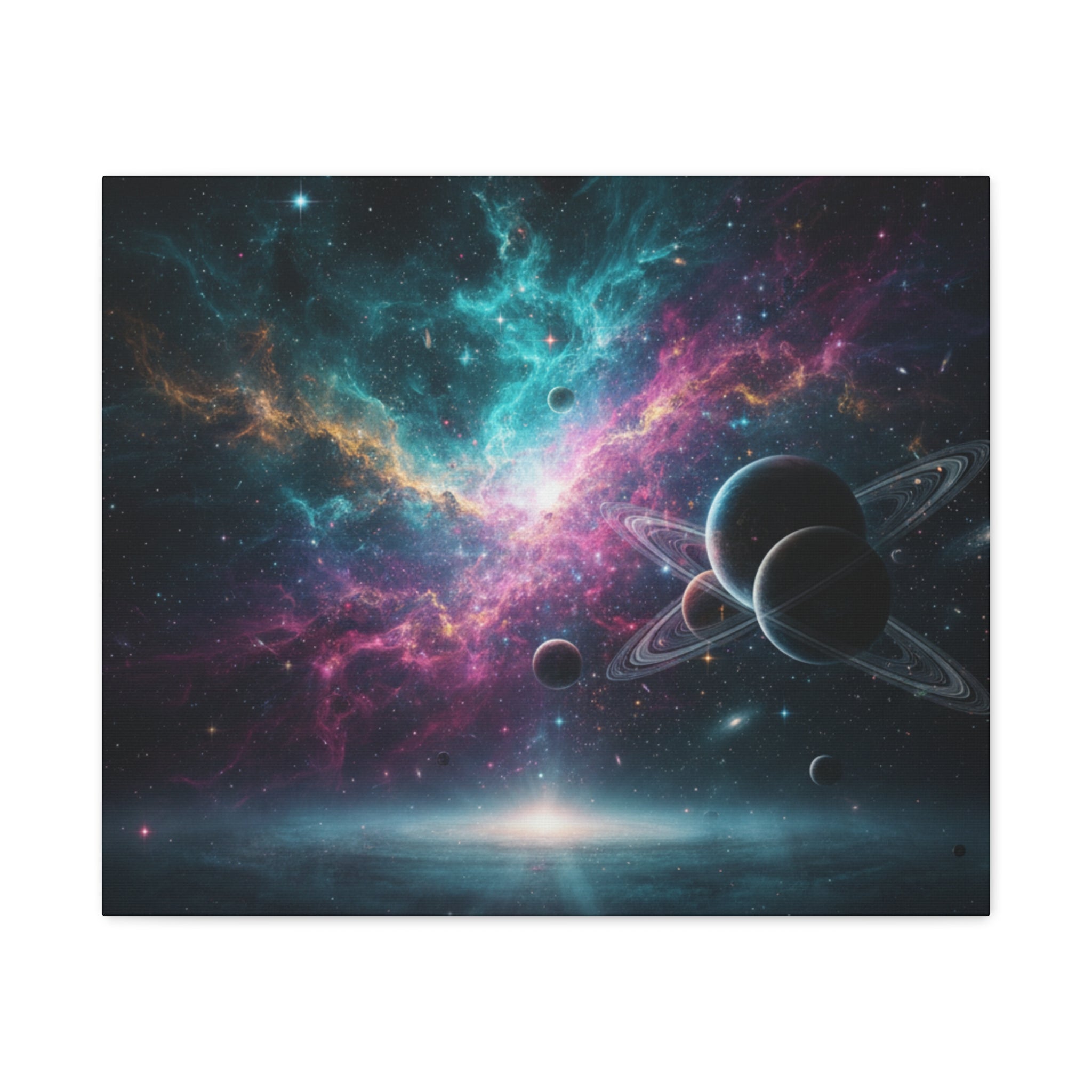 Cosmic Nebula "Stunning" Canvas Print — Galaxy Planets Wall Art