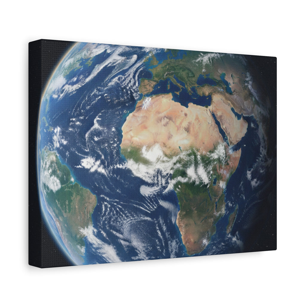 Earth from Space Stunning Image — Planet Globe Wall Art, Africa View