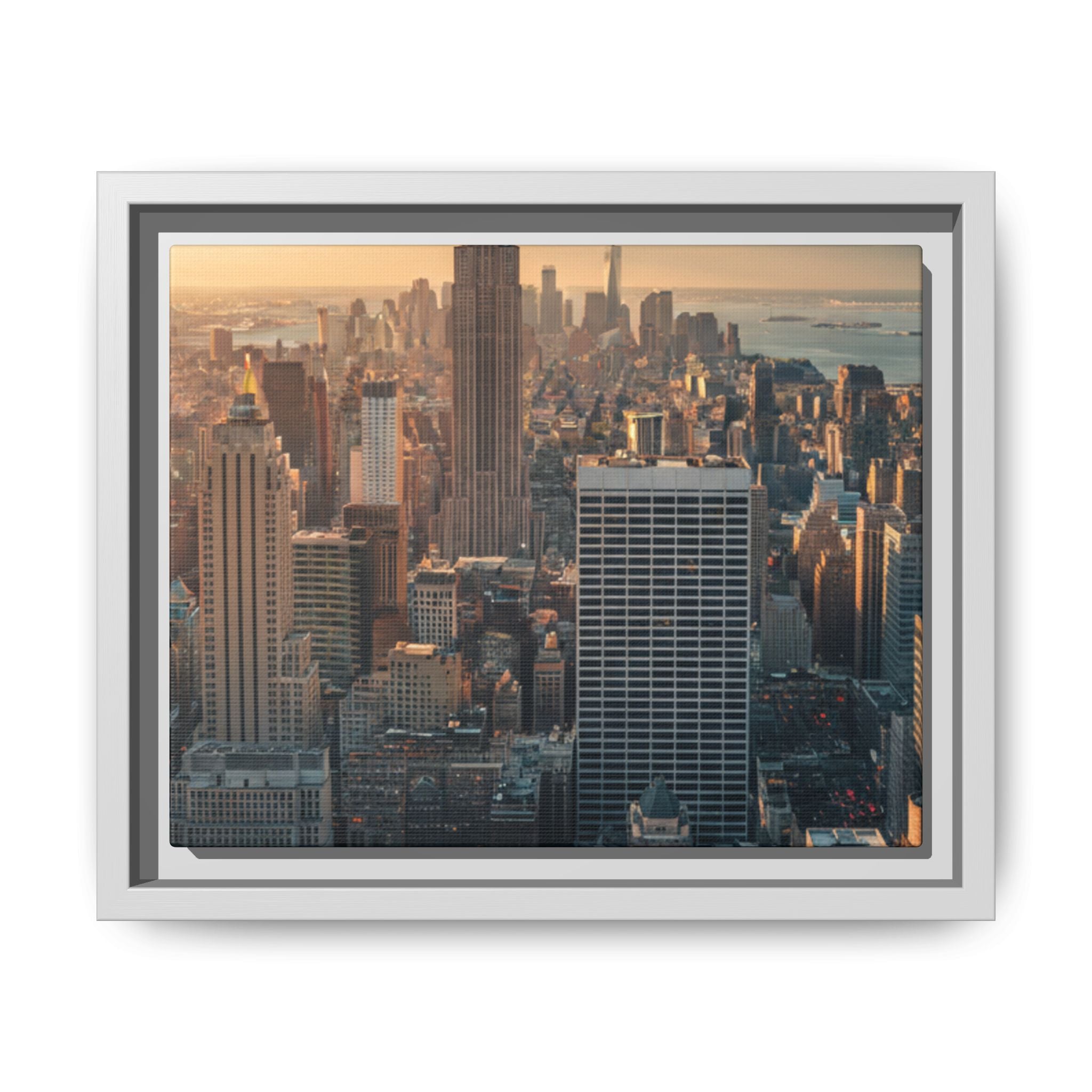 New York City Skyline at Sunset - Framed Art