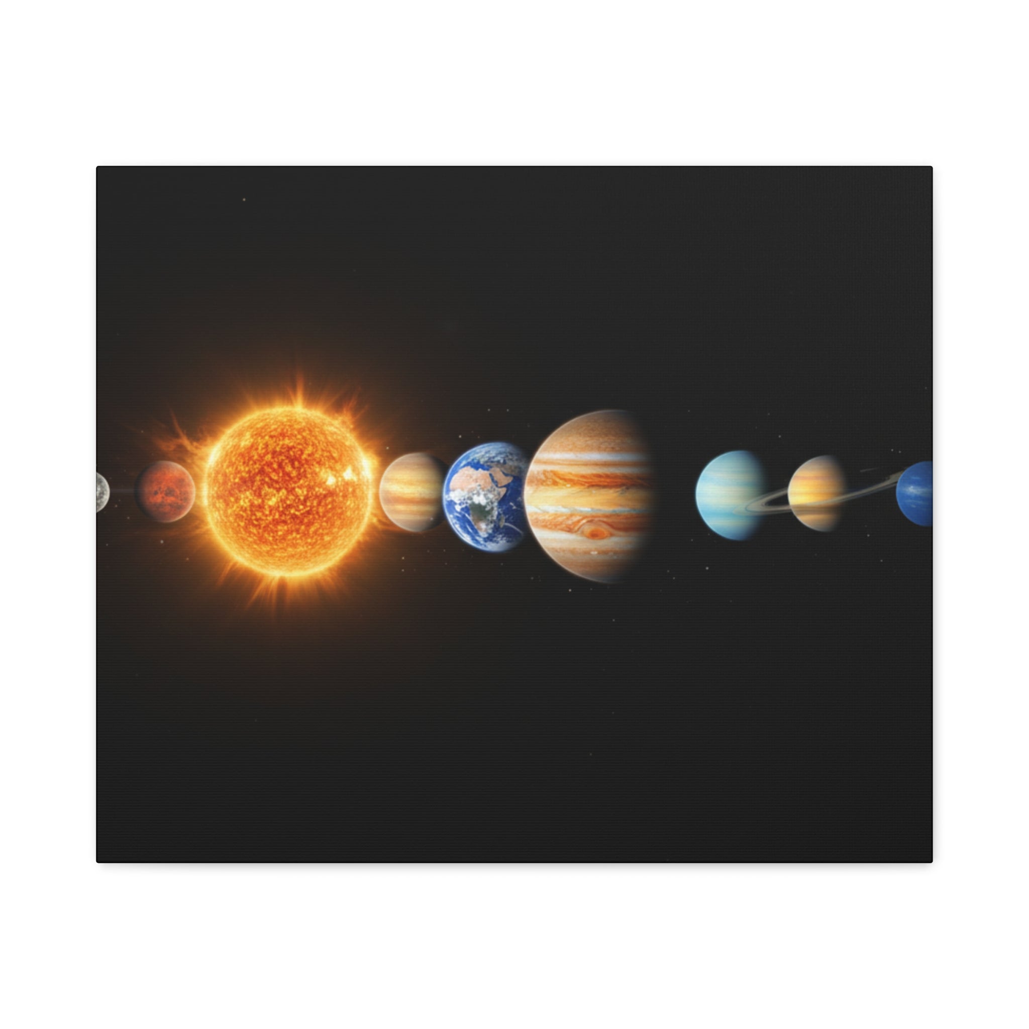 Solar System Stunning Canvas Print — Jaw-Dropping Space Wall Art