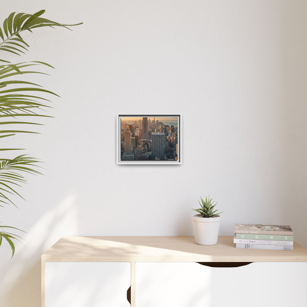 New York City Skyline at Sunset - Framed Art