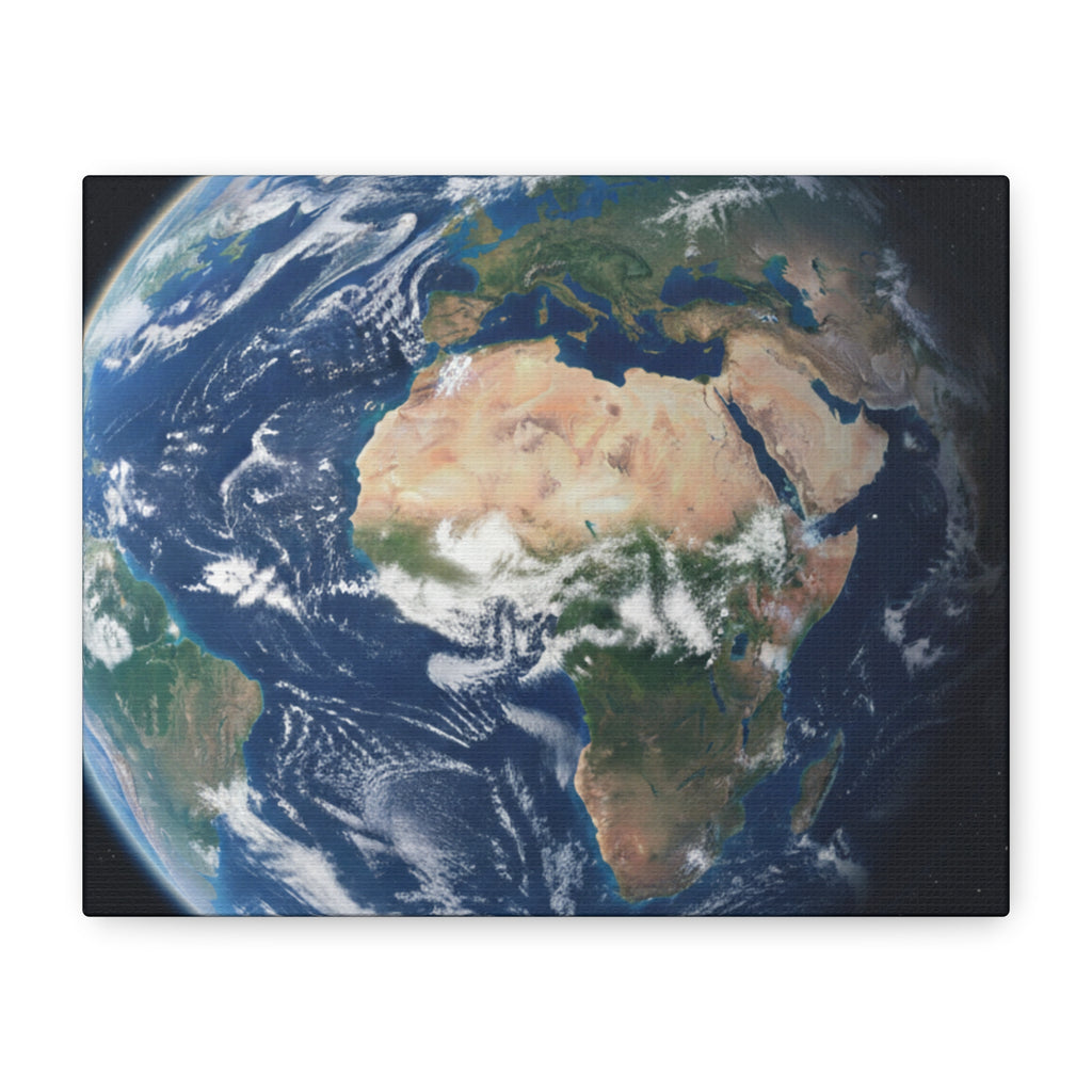 Earth from Space Stunning Image — Planet Globe Wall Art, Africa View