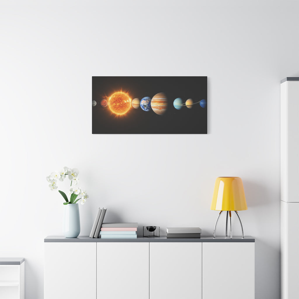 Solar System Stunning Canvas Print — Jaw-Dropping Space Wall Art