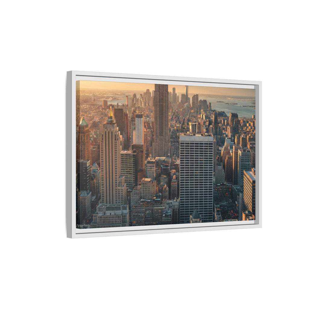 New York City Skyline at Sunset - Framed Art