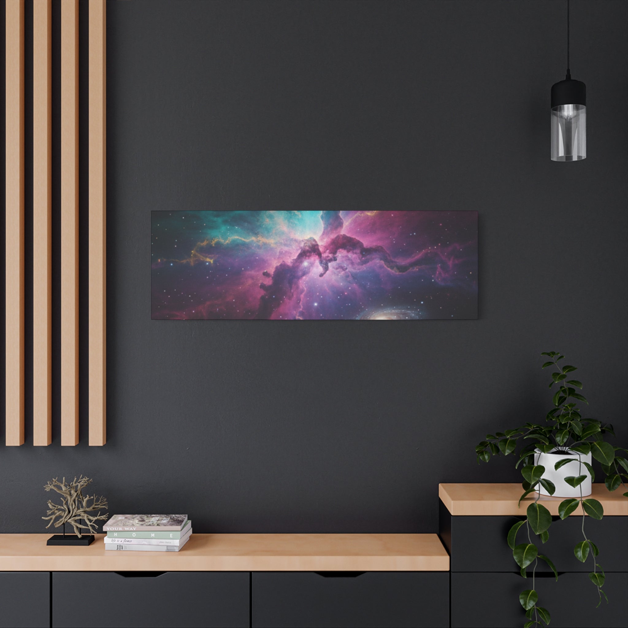 Galaxy Nebula Universe Print — Stretched Space Wall Art (1.25" Depth)