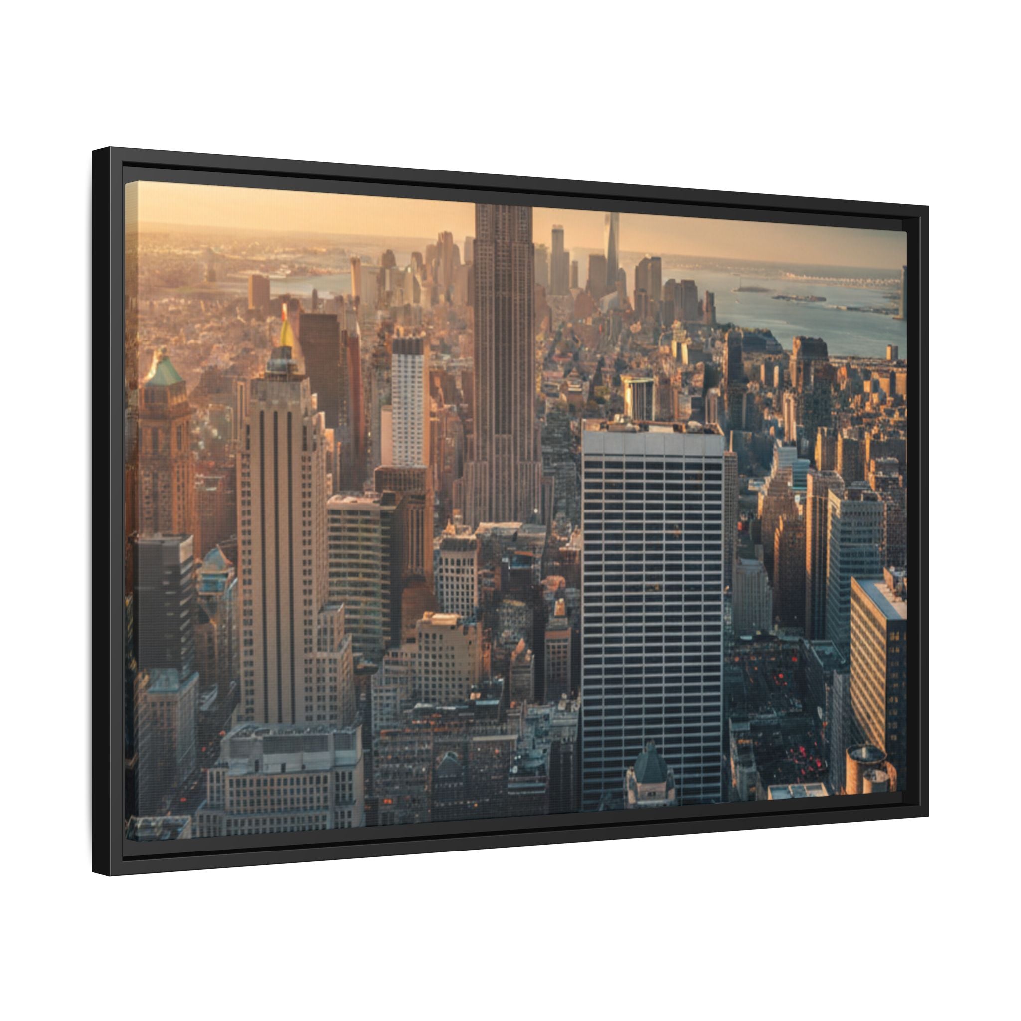 New York City Skyline at Sunset - Framed Art