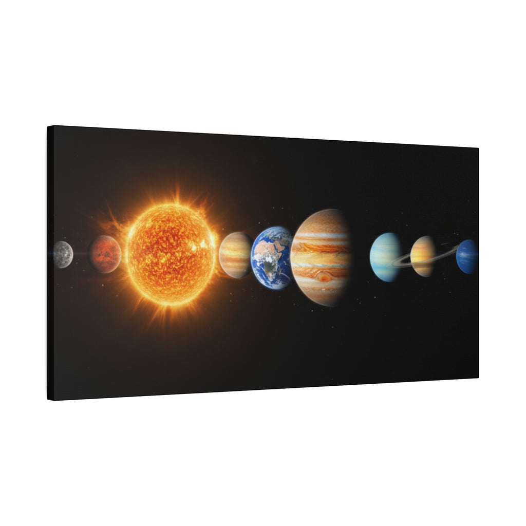 Solar System Stunning Canvas Print — Jaw-Dropping Space Wall Art