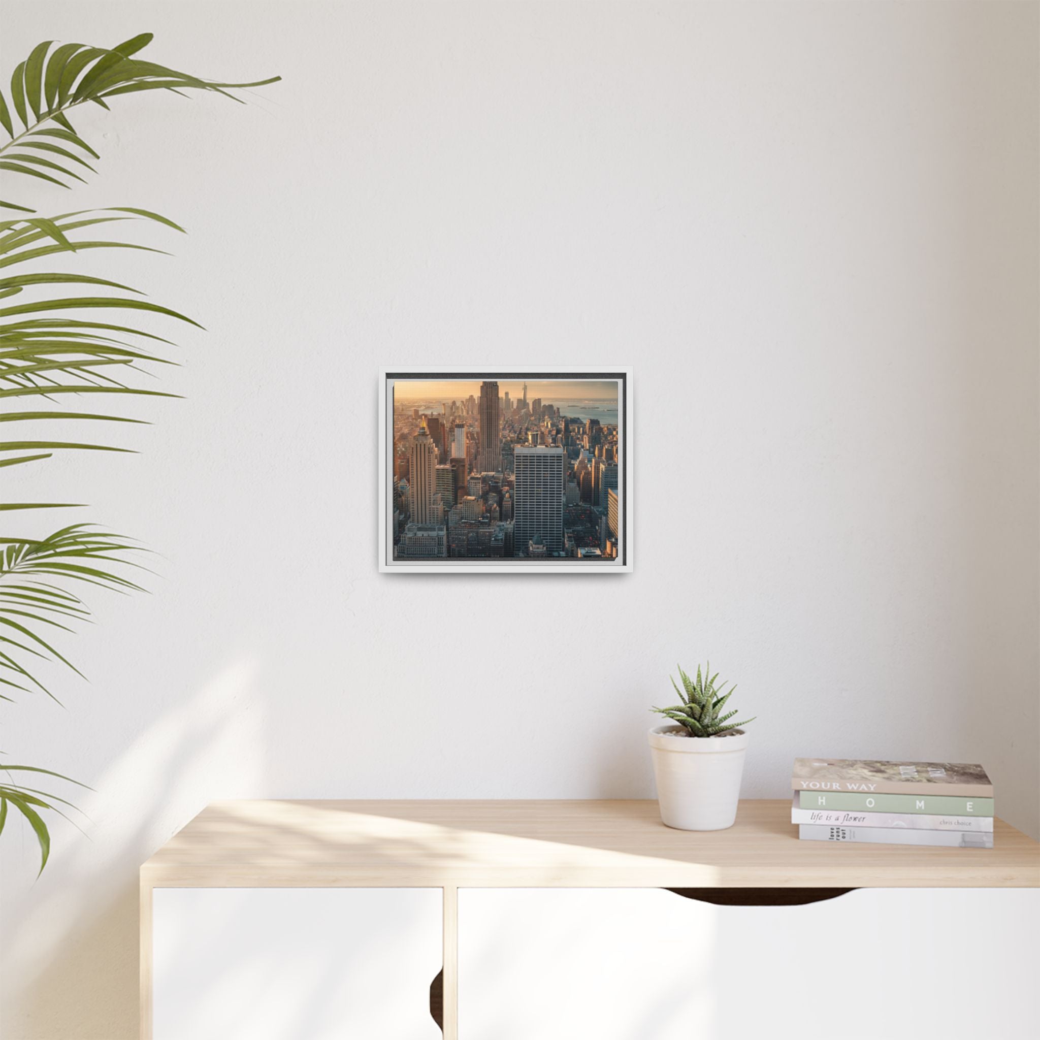 New York City Skyline at Sunset - Framed Art