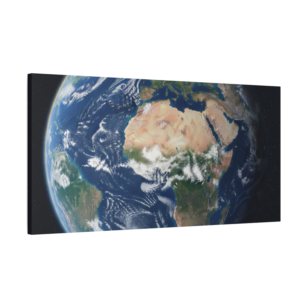Earth from Space Stunning Image — Planet Globe Wall Art, Africa View