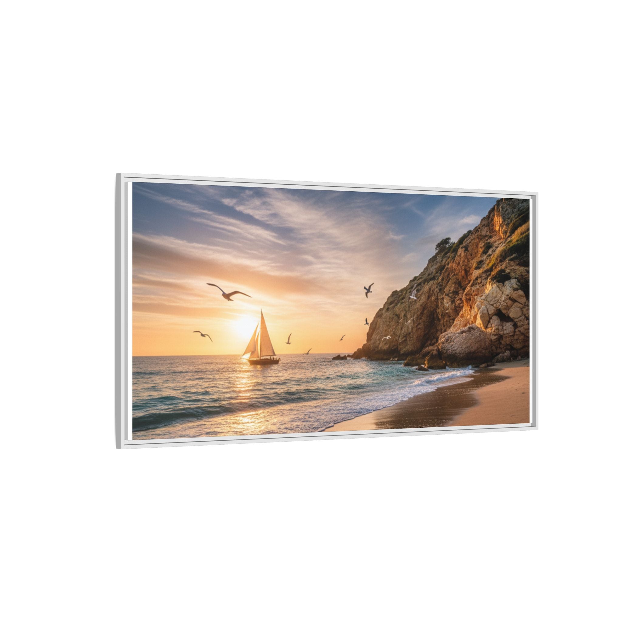 Sunset Sail Beach Landscape - Stunning Image!