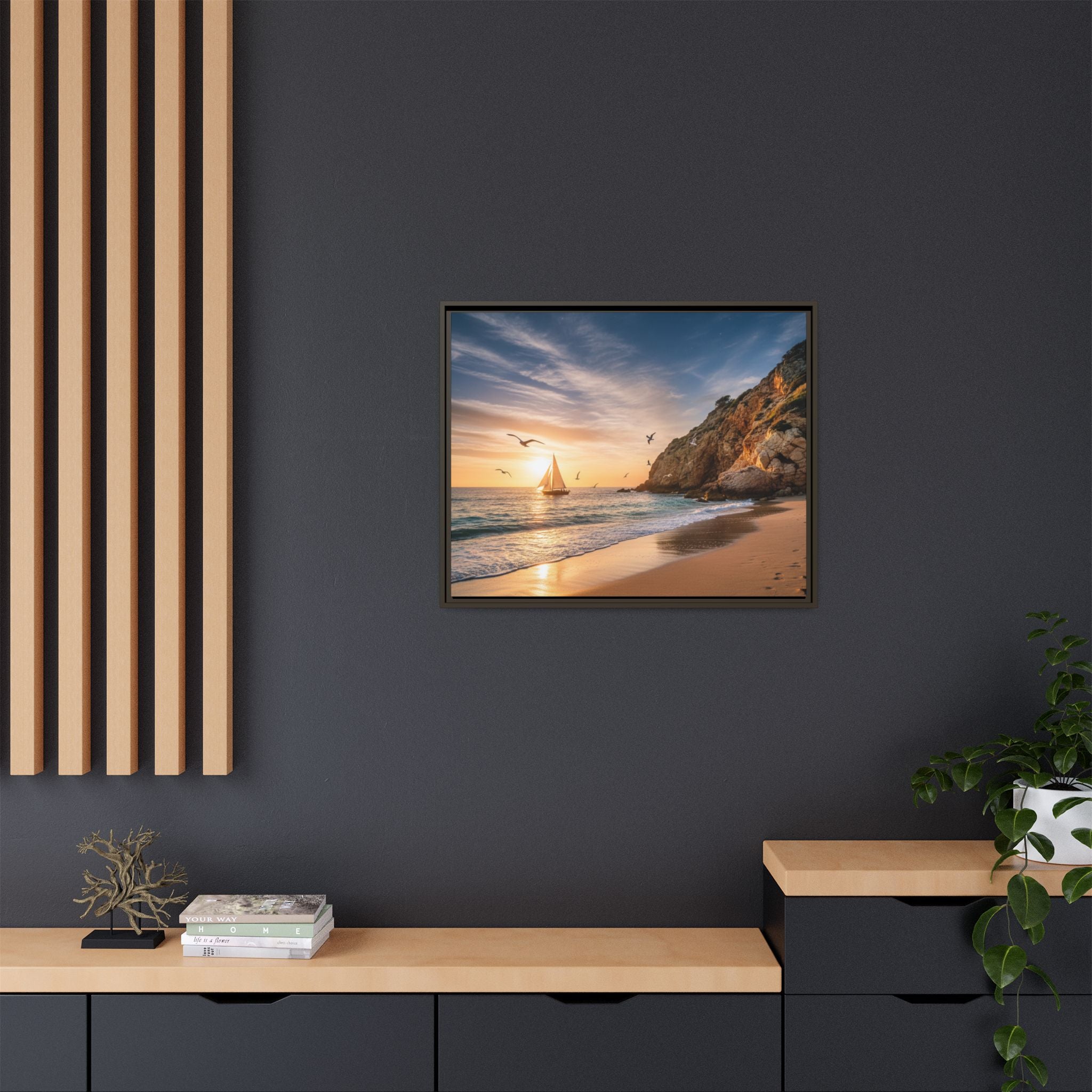 Sunset Sail Beach Landscape - Stunning Image!