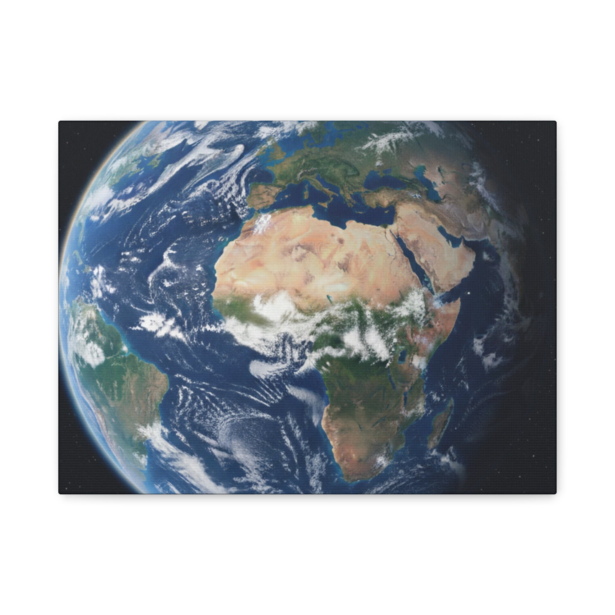 Earth from Space Stunning Image — Planet Globe Wall Art, Africa View