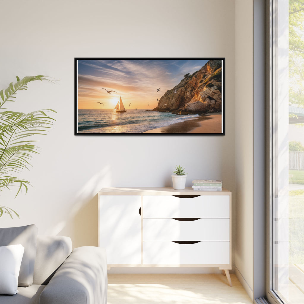 Sunset Sail Beach Landscape - Stunning Image!