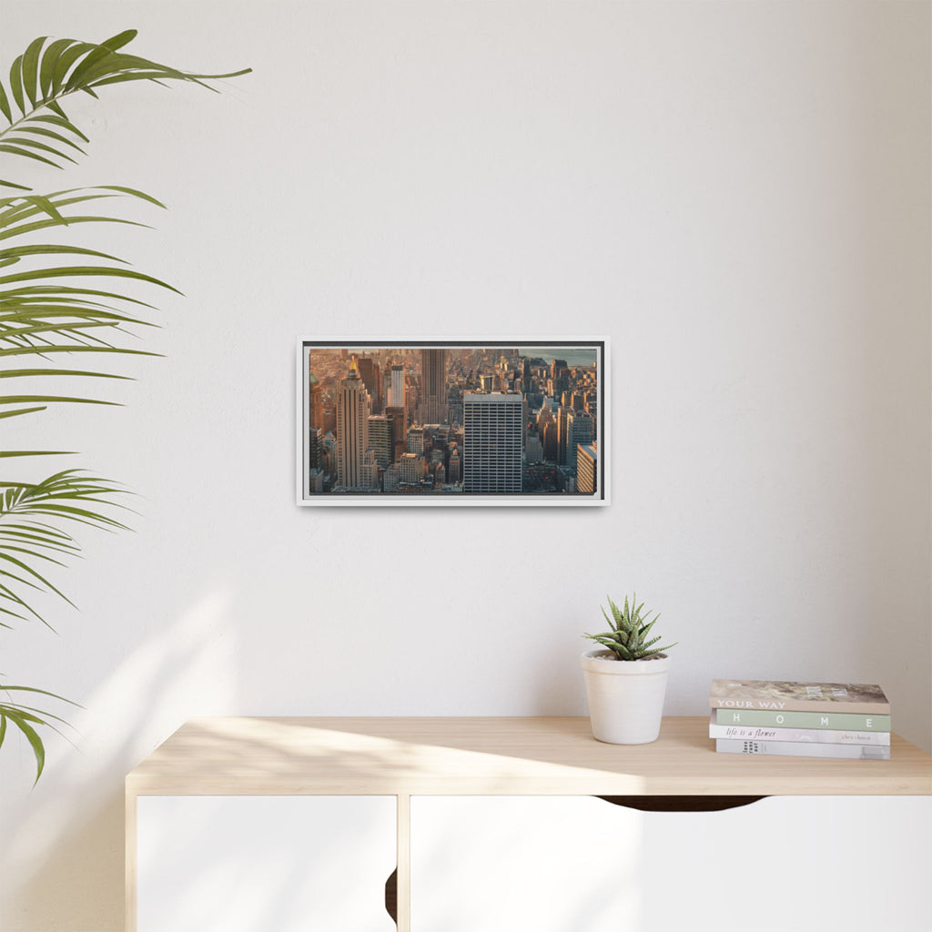 New York City Skyline at Sunset - Framed Art