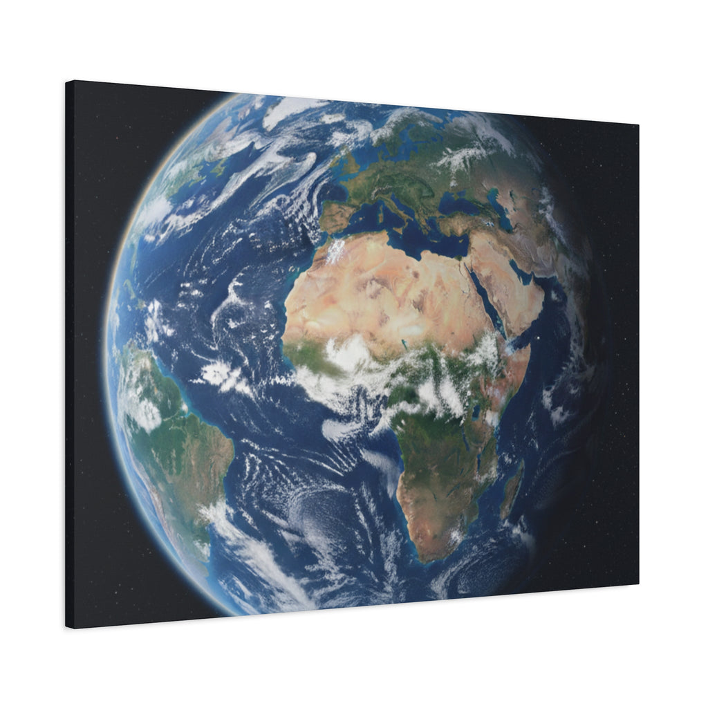 Earth from Space Stunning Image — Planet Globe Wall Art, Africa View