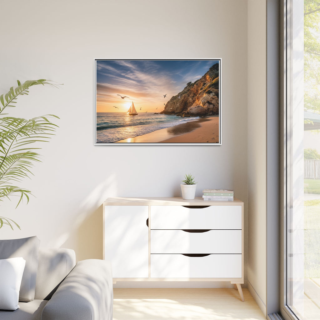 Sunset Sail Beach Landscape - Stunning Image!