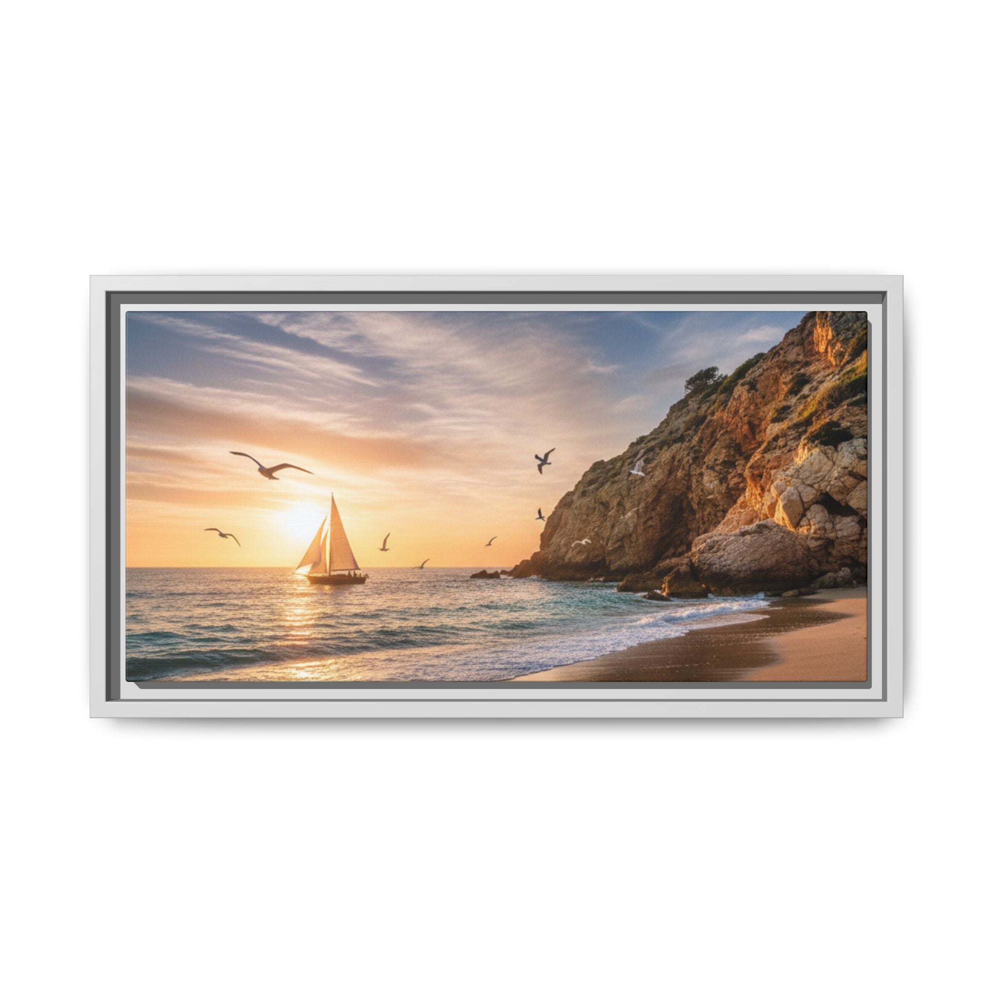 Sunset Sail Beach Landscape - Stunning Image!