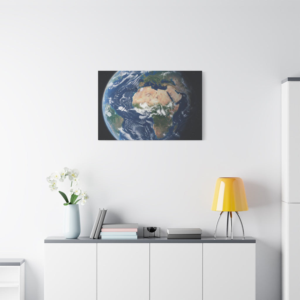 Earth from Space Stunning Image — Planet Globe Wall Art, Africa View