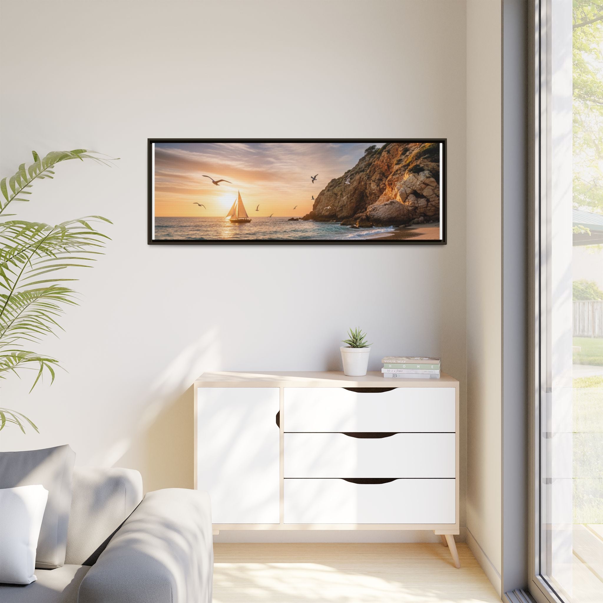 Sunset Sail Beach Landscape - Stunning Image!