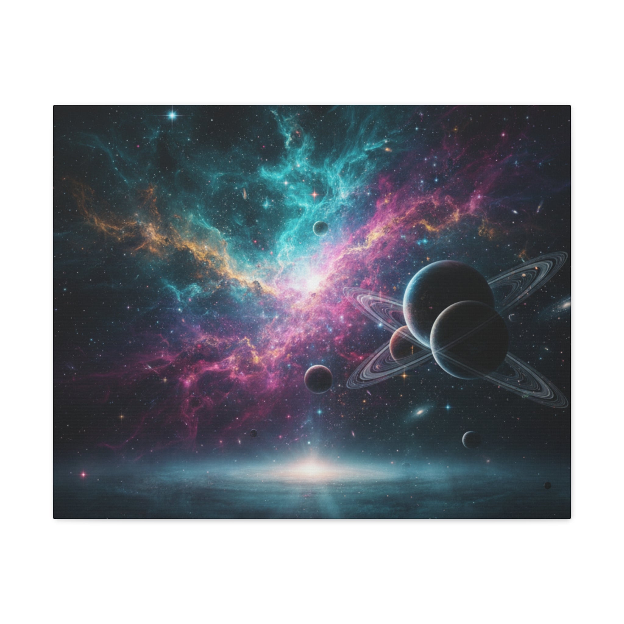 Cosmic Nebula "Stunning" Canvas Print — Galaxy Planets Wall Art