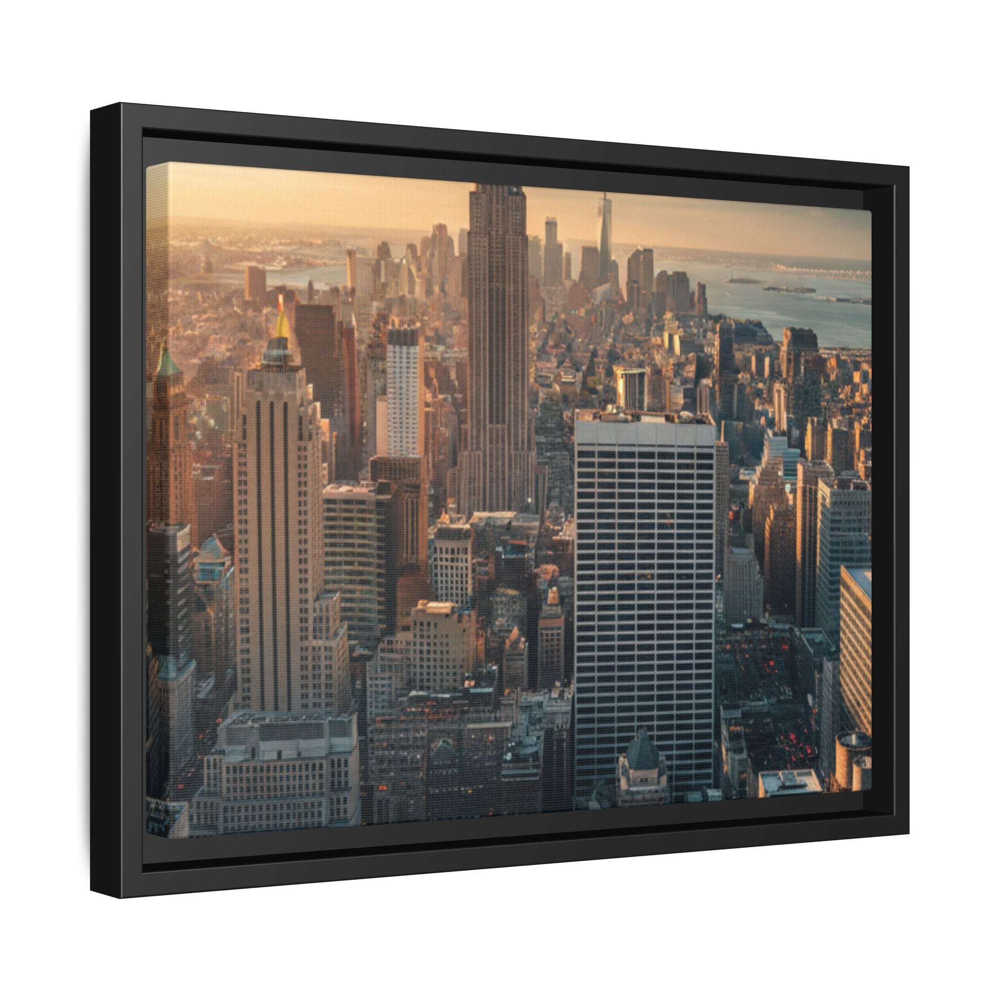 New York City Skyline at Sunset - Framed Art