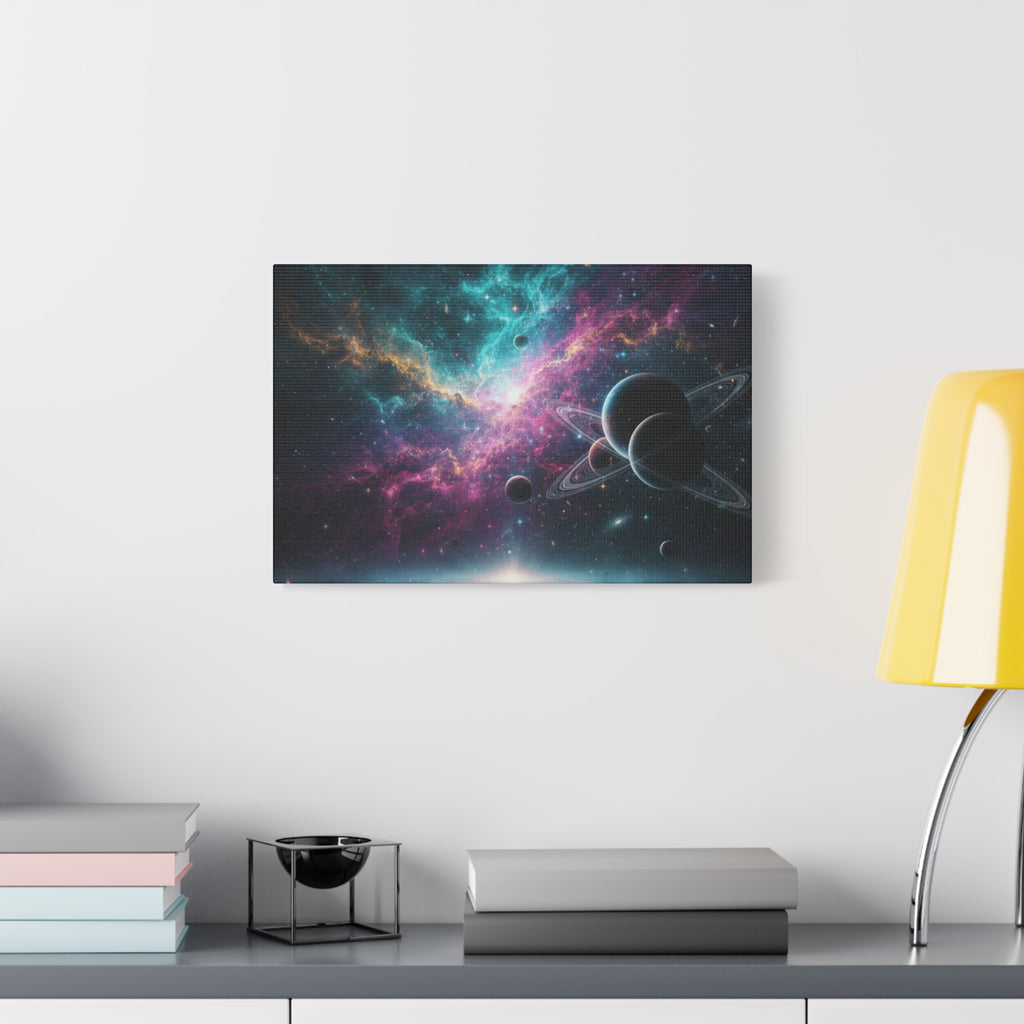Cosmic Nebula "Stunning" Canvas Print — Galaxy Planets Wall Art