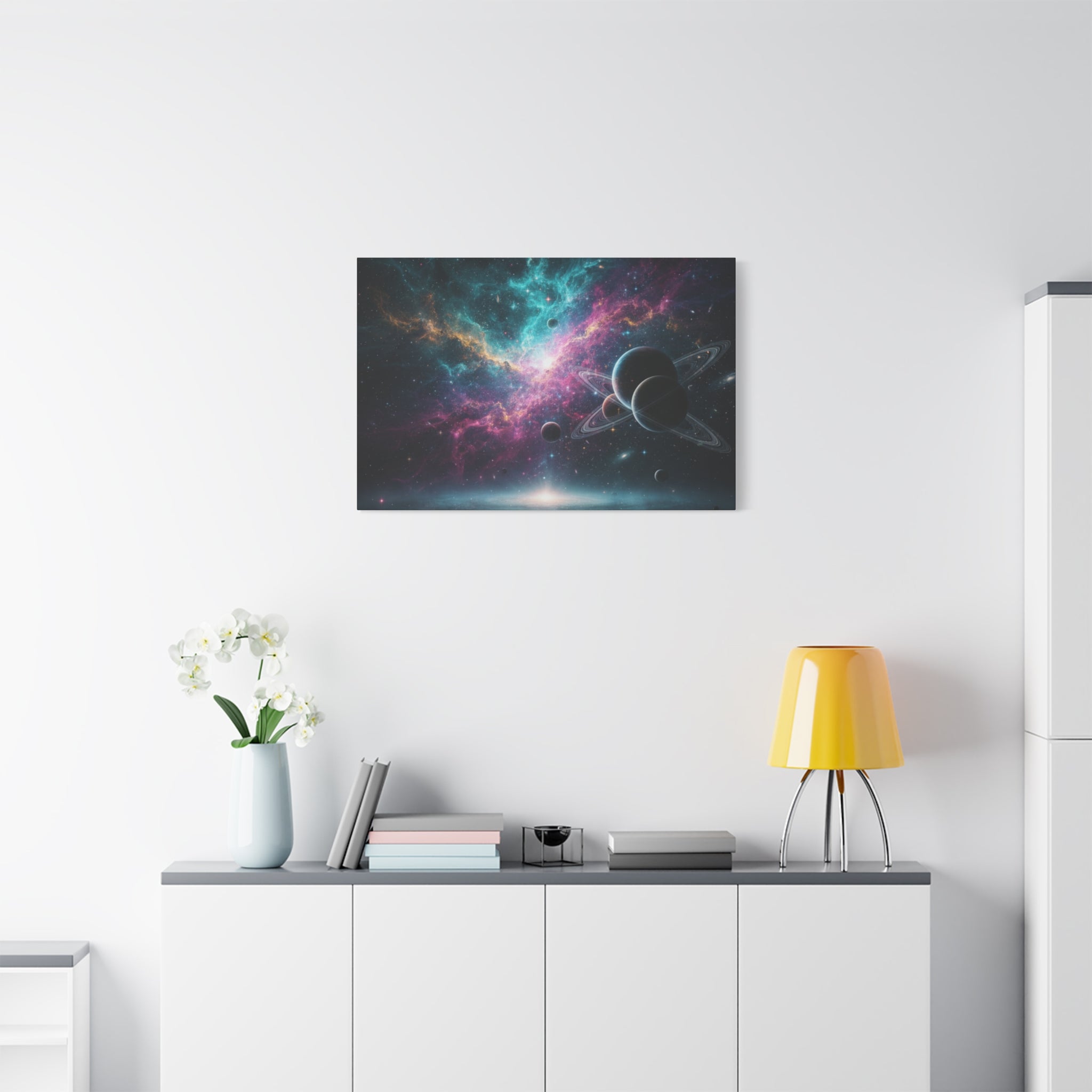 Cosmic Nebula "Stunning" Canvas Print — Galaxy Planets Wall Art