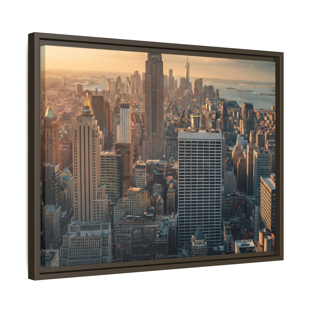 New York City Skyline at Sunset - Framed Art