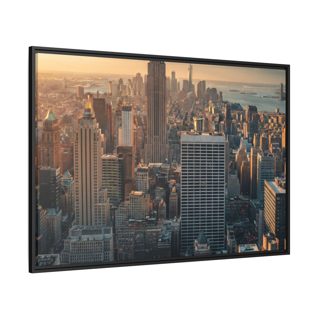 New York City Skyline at Sunset - Framed Art
