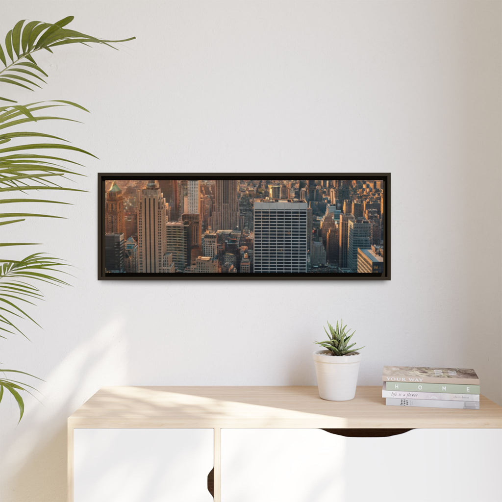 New York City Skyline at Sunset - Framed Art