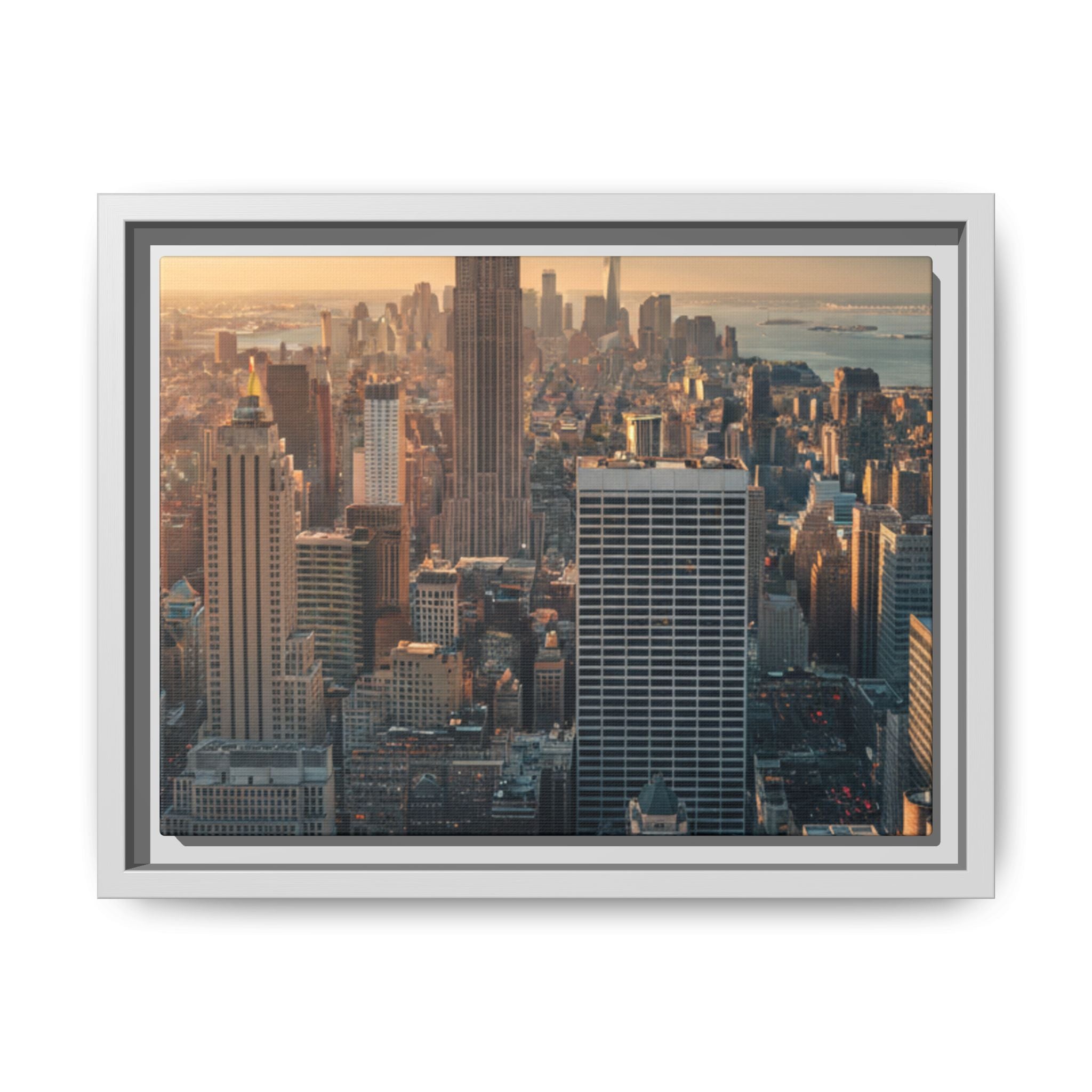 New York City Skyline at Sunset - Framed Art