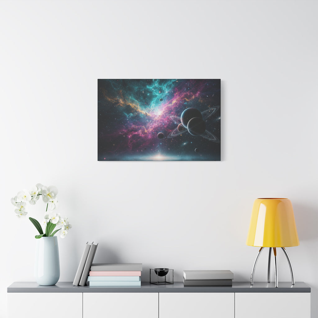 Cosmic Nebula "Stunning" Canvas Print — Galaxy Planets Wall Art