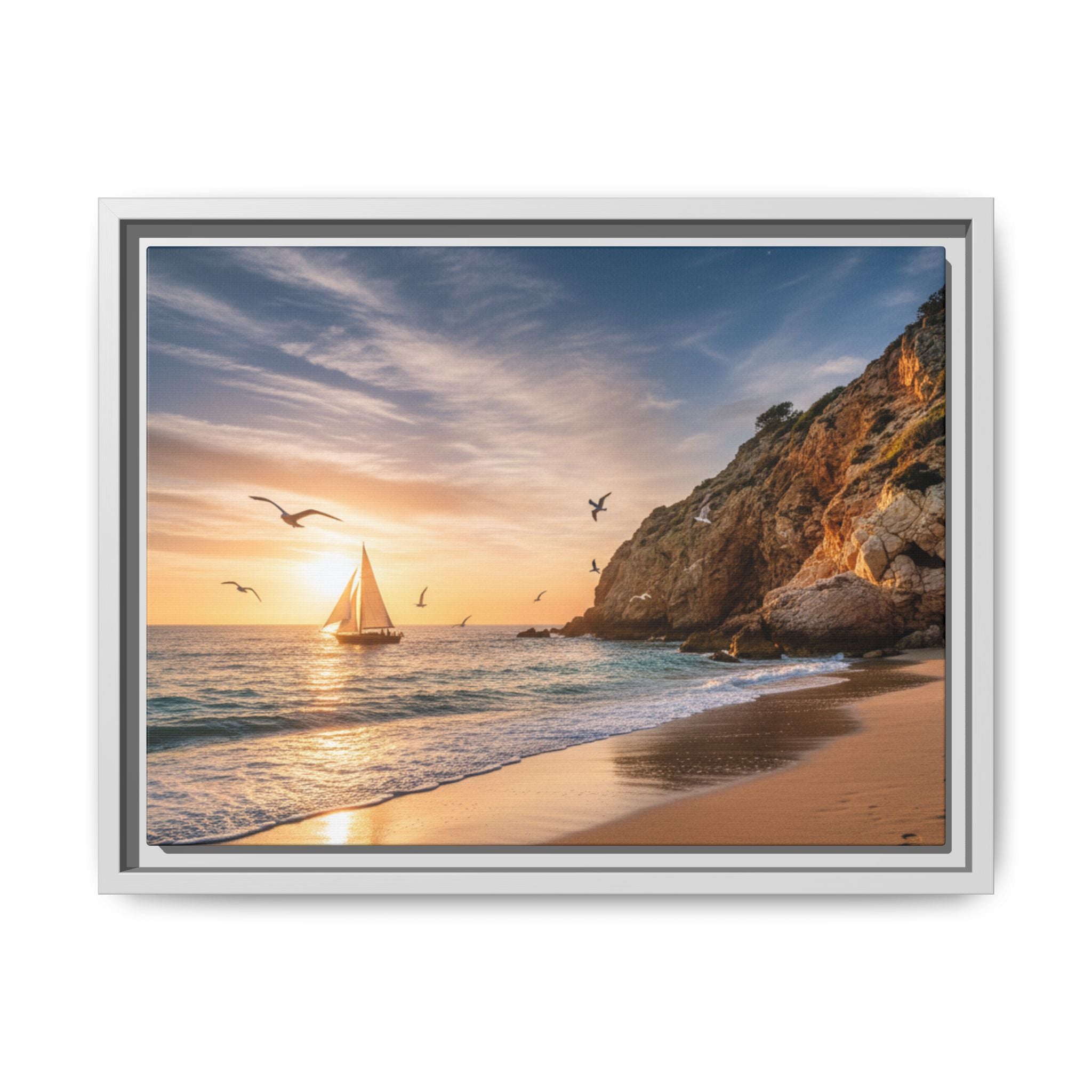 Sunset Sail Beach Landscape - Stunning Image!