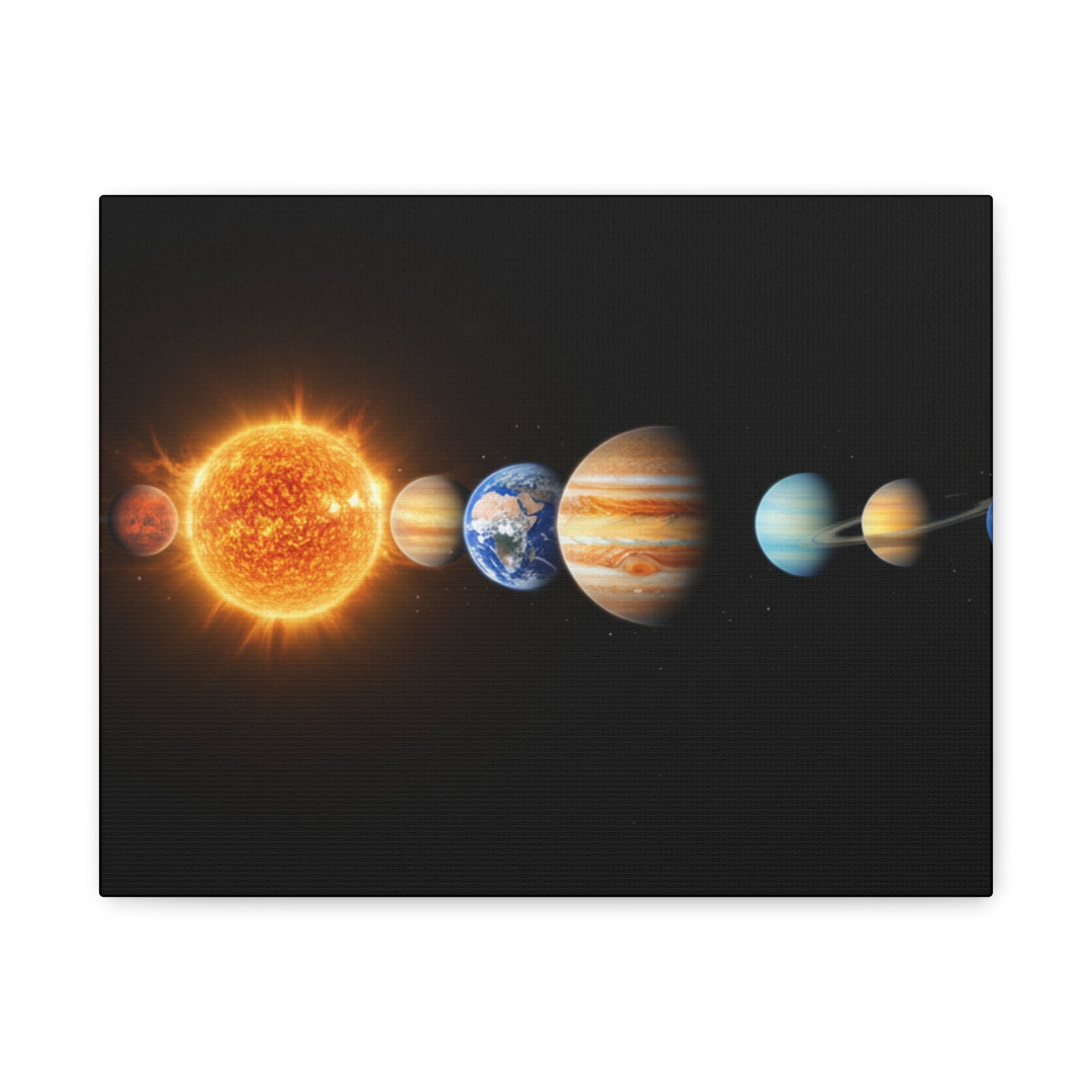 Solar System Stunning Canvas Print — Jaw-Dropping Space Wall Art
