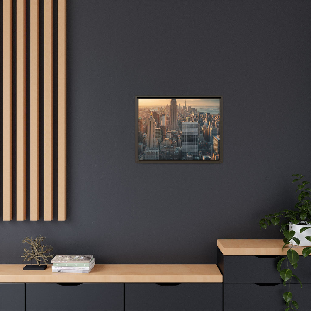 New York City Skyline at Sunset - Framed Art