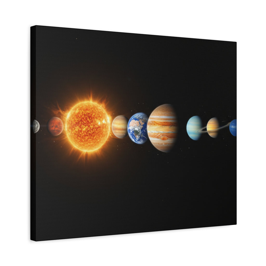 Solar System Stunning Canvas Print — Jaw-Dropping Space Wall Art