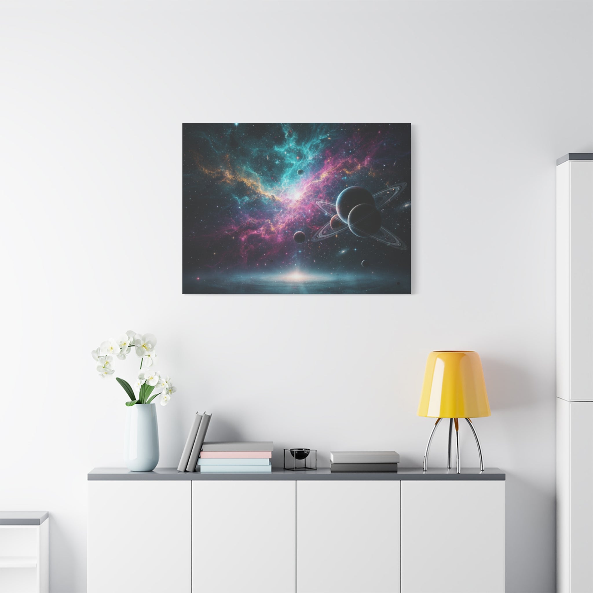 Cosmic Nebula "Stunning" Canvas Print — Galaxy Planets Wall Art