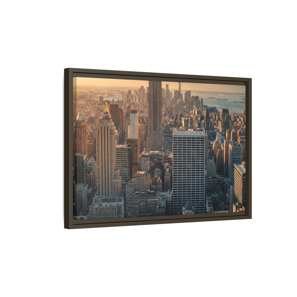 New York City Skyline at Sunset - Framed Art