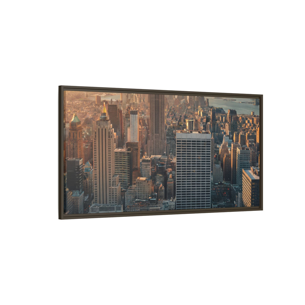 New York City Skyline at Sunset - Framed Art