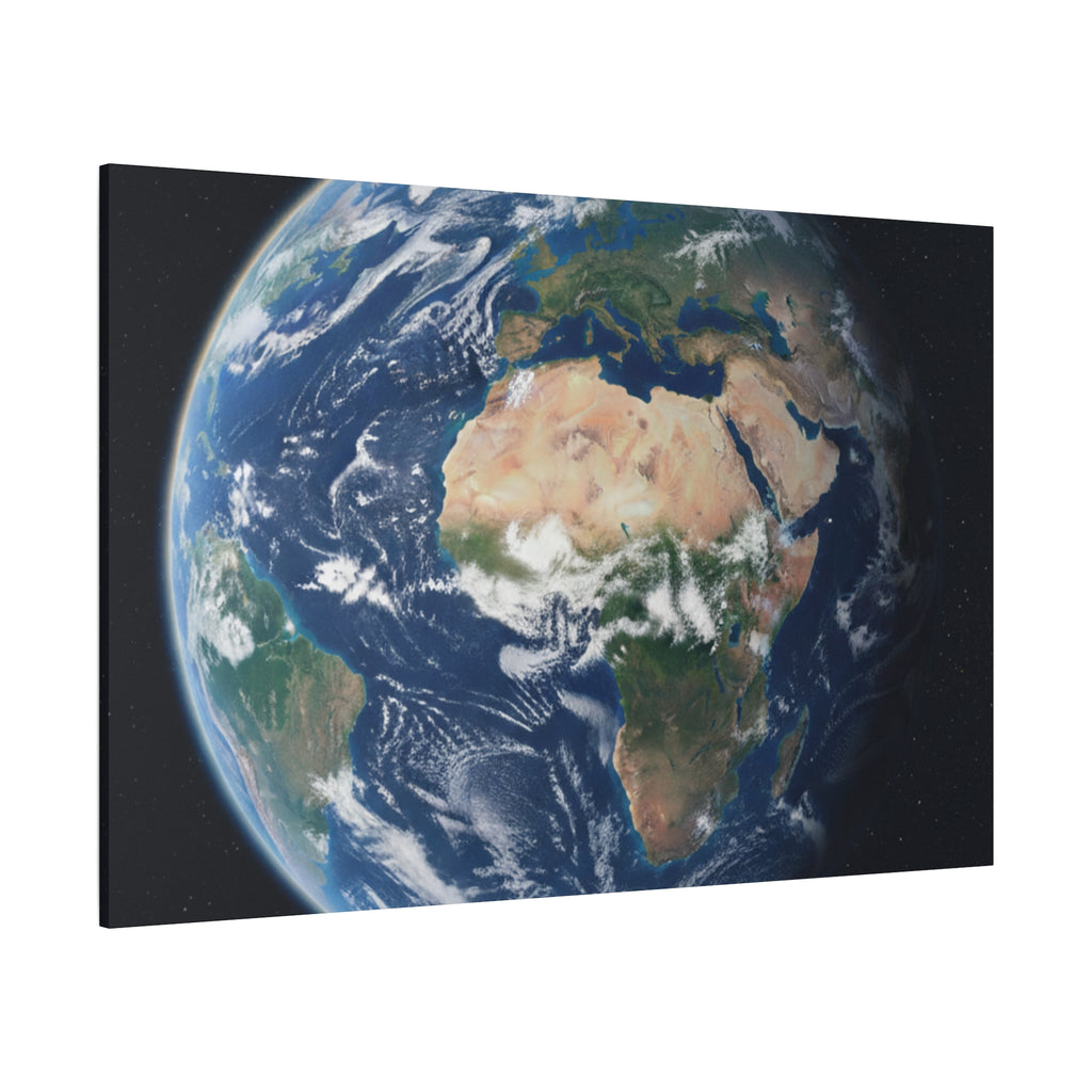 Earth from Space Stunning Image — Planet Globe Wall Art, Africa View