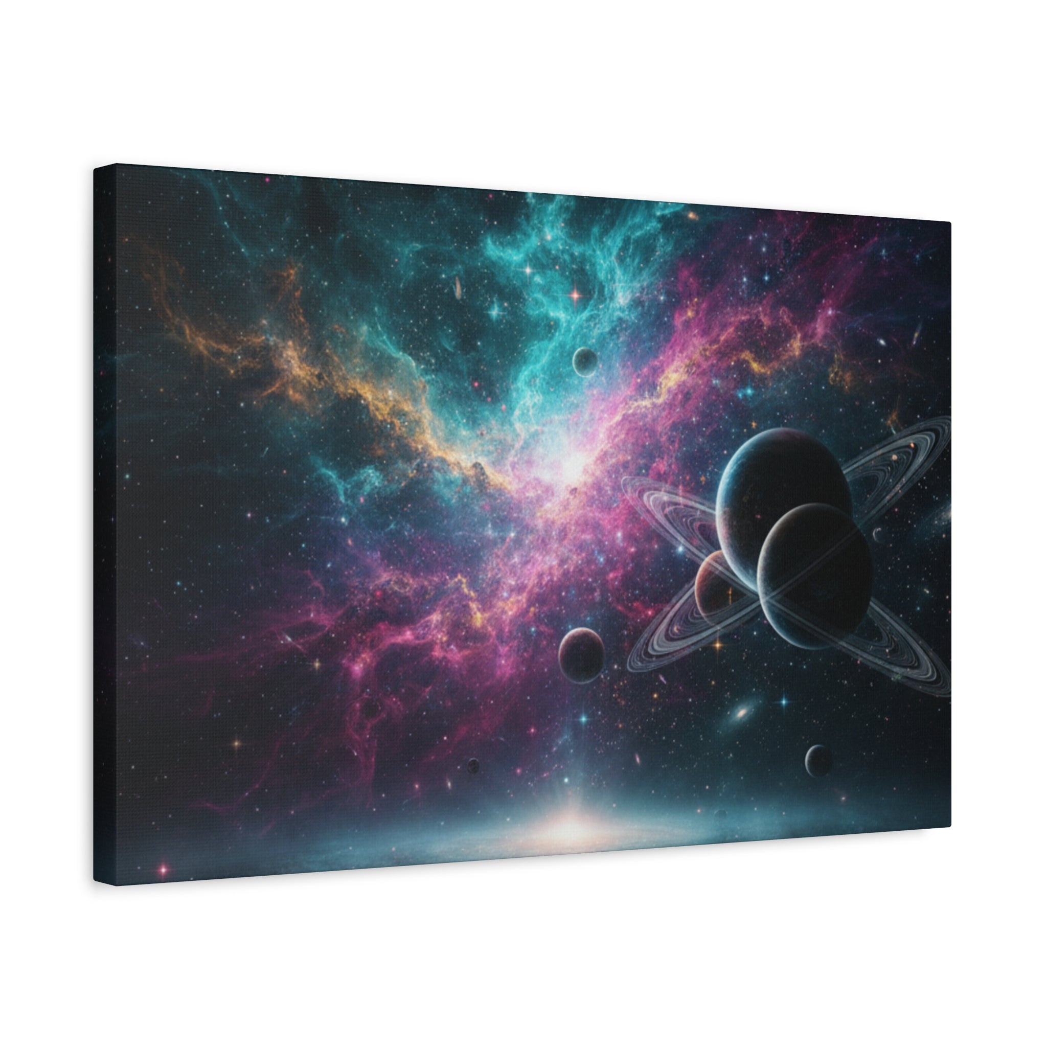 Cosmic Nebula "Stunning" Canvas Print — Galaxy Planets Wall Art