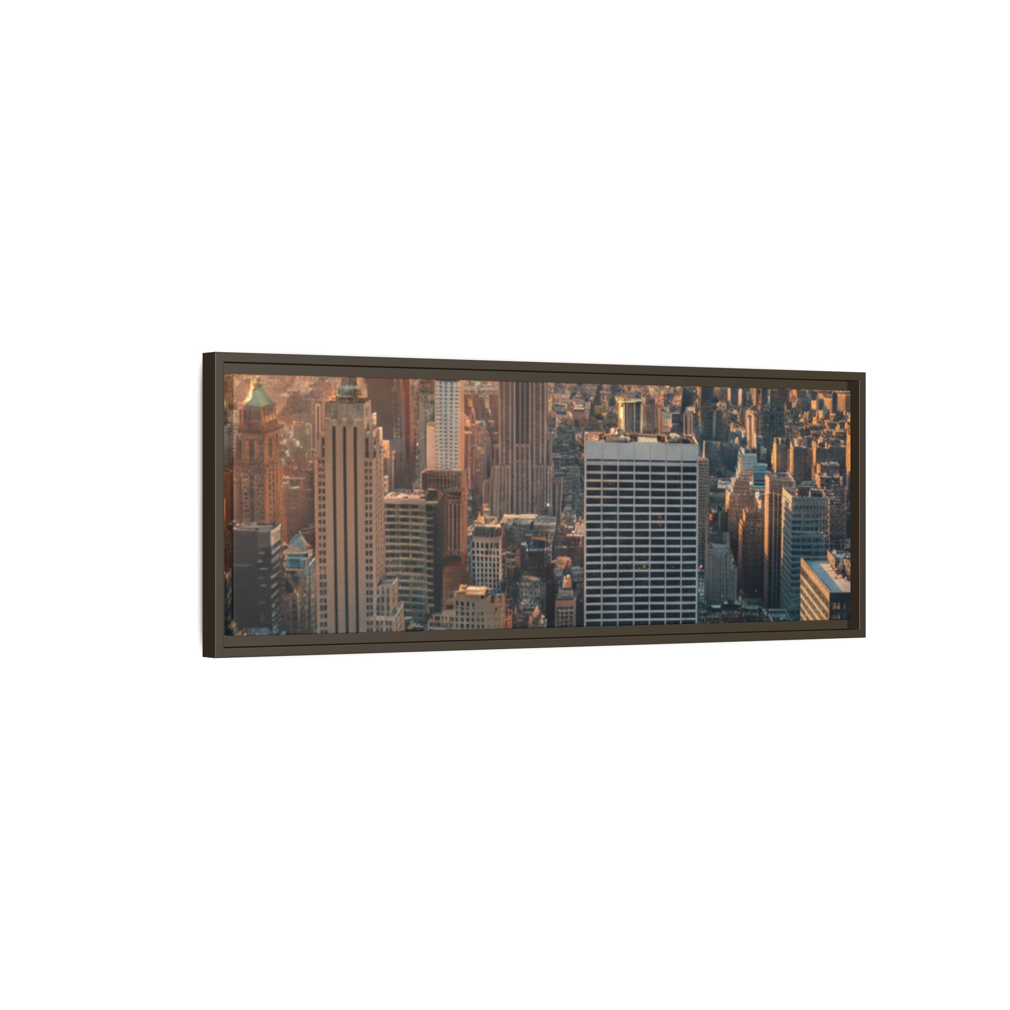 New York City Skyline at Sunset - Framed Art