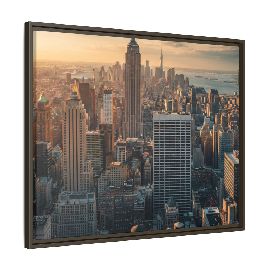 New York City Skyline at Sunset - Framed Art